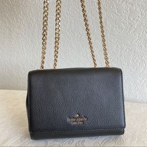 Kate Spade Black chain strap flap Bag